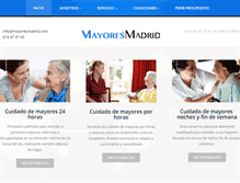 Tablet Screenshot of mayoresmadrid.com